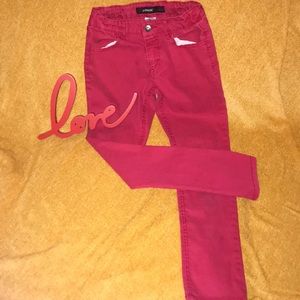 JUNIORS - 12 JORDACHE ADJUSTABLE pink summer pants